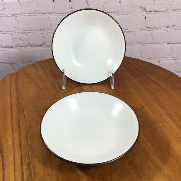 Vintage Mikasa Snow White 7061 Terra Stone Fruit/Dessert Bowls - Set of 2 - Picture 1 of 5